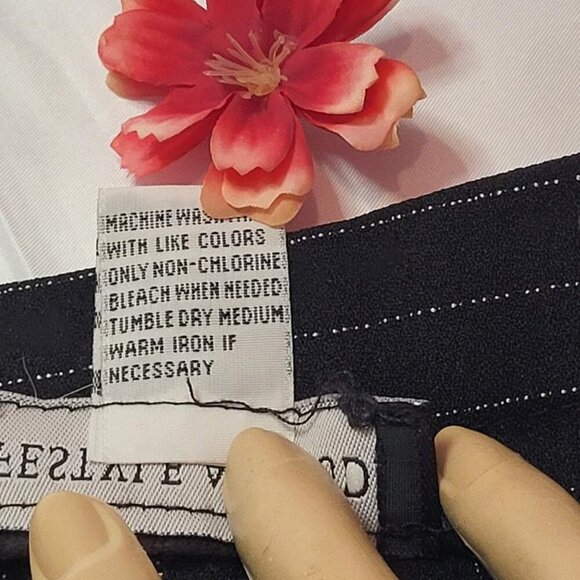 Lifestyle Attitude, Women's Black with Silver Strips Pants, Size 12, Not Worn - Picture 4 of 7